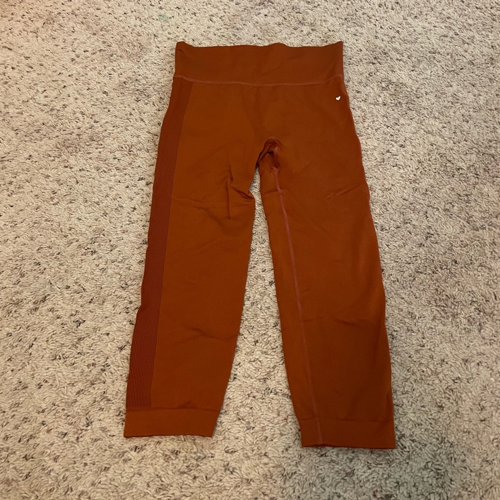 LoveFitnessApparel Burnt Orange Seamless Leggings🍊